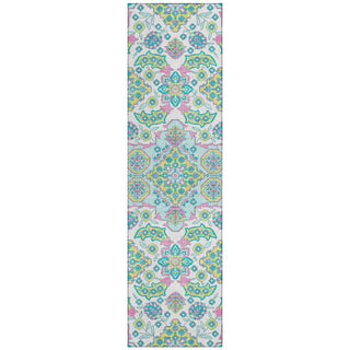 Piper Looms Chantille Global ACN1853 White Machine Washable Area Rug Runner Main Image