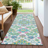 Piper Looms Chantille Global ACN1853 White Machine Washable Area Rug Runner Outdoor Lifestyle Image Feature