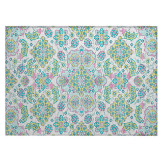 Piper Looms Chantille Global ACN1853 White Machine Washable Area Rug Scatter Main Image