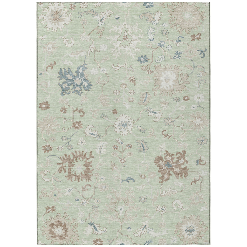 Piper Looms Chantille Global ACN1854 Aloe Machine Washable Area Rug main image