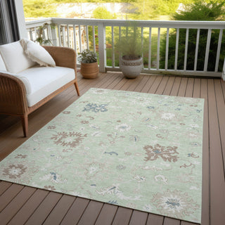Piper Looms Chantille Global ACN1854 Aloe Machine Washable Area Rug Outdoor Lifestyle Image Feature