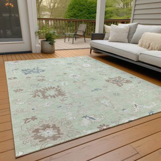 Piper Looms Chantille Global ACN1854 Aloe Machine Washable Area Rug Outdoor Lifestyle Image Feature