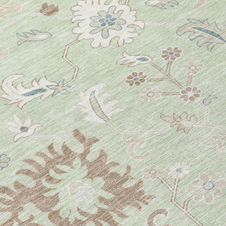 Piper Looms Chantille Global ACN1854 Aloe Machine Washable Area Rug Swatch Image