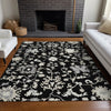 Piper Looms Chantille Global ACN1854 Black Machine Washable Area Rug Lifestyle Image Feature