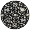 Piper Looms Chantille Global ACN1854 Black Machine Washable Area Rug Round Main Image