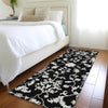 Piper Looms Chantille Global ACN1854 Black Machine Washable Area Rug Runner Lifestyle Image Feature