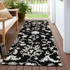 Piper Looms Chantille Global ACN1854 Black Machine Washable Area Rug Runner Outdoor Lifestyle Image Feature