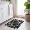 Piper Looms Chantille Global ACN1854 Black Machine Washable Area Rug Scatter Lifestyle Image Feature