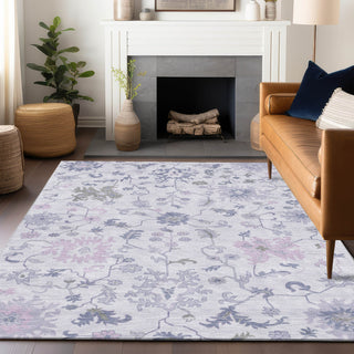 Piper Looms Chantille Global ACN1854 Lavender Machine Washable Area Rug Lifestyle Image Feature