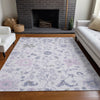 Piper Looms Chantille Global ACN1854 Lavender Machine Washable Area Rug Lifestyle Image Feature