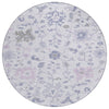 Piper Looms Chantille Global ACN1854 Lavender Machine Washable Area Rug Round Main Image