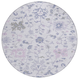Piper Looms Chantille Global ACN1854 Lavender Machine Washable Area Rug Round Main Image