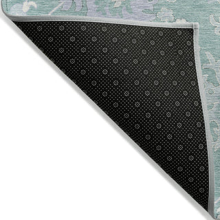 Piper Looms Chantille Global ACN1854 Seafoam Machine Washable Area Rug Backing Image