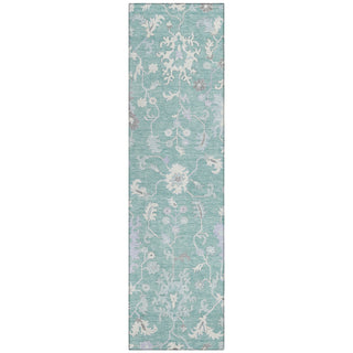 Piper Looms Chantille Global ACN1854 Seafoam Machine Washable Area Rug Runner Main Image