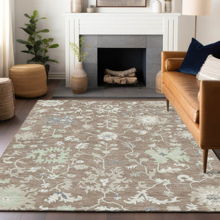 Piper Looms Chantille Global ACN1854 Taupe Machine Washable Area Rug Lifestyle Image Feature