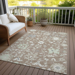 Piper Looms Chantille Global ACN1854 Taupe Machine Washable Area Rug Outdoor Lifestyle Image Feature
