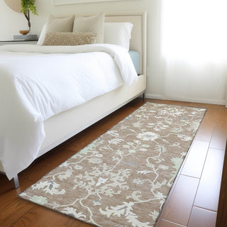 Piper Looms Chantille Global ACN1854 Taupe Machine Washable Area Rug Runner Lifestyle Image Feature