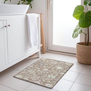 Piper Looms Chantille Global ACN1854 Taupe Machine Washable Area Rug Scatter Lifestyle Image Feature