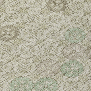 Piper Looms Chantille Geometric ACN1855 Beige Machine Washable Area Rug Swatch Image