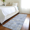 Piper Looms Chantille Geometric ACN1855 Blue Machine Washable Area Rug Runner Lifestyle Image Feature