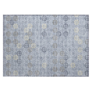 Piper Looms Chantille Geometric ACN1855 Blue Machine Washable Area Rug Scatter Main Image