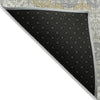 Piper Looms Chantille Geometric ACN1855 Ivory Machine Washable Area Rug Backing Image