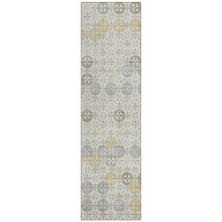 Piper Looms Chantille Geometric ACN1855 Ivory Machine Washable Area Rug Runner Main Image