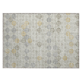 Piper Looms Chantille Geometric ACN1855 Ivory Machine Washable Area Rug Scatter Main Image