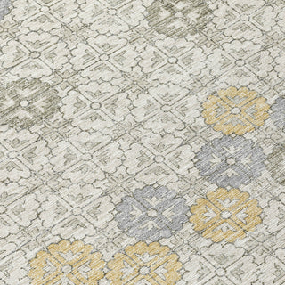 Piper Looms Chantille Geometric ACN1855 Ivory Machine Washable Area Rug Swatch Image