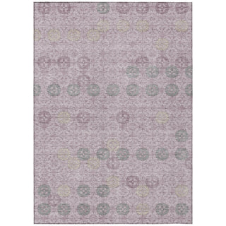 Piper Looms Chantille Geometric ACN1855 Plum Machine Washable Area Rug main image