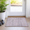 Piper Looms Chantille Geometric ACN1855 Plum Machine Washable Area Rug Scatter Lifestyle Image Feature