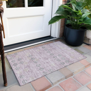 Piper Looms Chantille Geometric ACN1855 Plum Machine Washable Area Rug Scatter Outdoor Lifestyle Image Feature