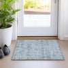 Piper Looms Chantille Geometric ACN1855 Teal Machine Washable Area Rug Scatter Lifestyle Image Feature