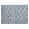 Piper Looms Chantille Damask ACN1856 Blue Machine Washable Area Rug Scatter Main Image