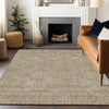 Piper Looms Chantille Damask ACN1856 Copper Machine Washable Area Rug Lifestyle Image Feature