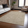 Piper Looms Chantille Damask ACN1856 Copper Machine Washable Area Rug Lifestyle Image Feature