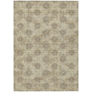 Piper Looms Chantille Damask ACN1856 Gold Machine Washable Area Rug main image