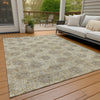 Piper Looms Chantille Damask ACN1856 Gold Machine Washable Area Rug Outdoor Lifestyle Image Feature