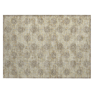 Piper Looms Chantille Damask ACN1856 Gold Machine Washable Area Rug Scatter Main Image
