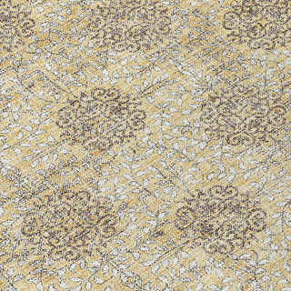 Piper Looms Chantille Damask ACN1856 Gold Machine Washable Area Rug Swatch Image