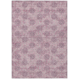 Piper Looms Chantille Damask ACN1856 Pink Machine Washable Area Rug main image