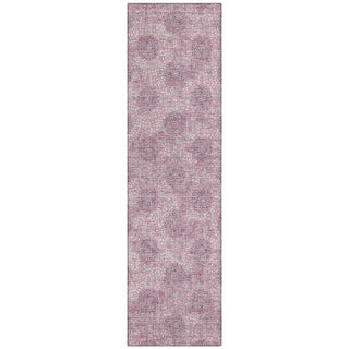Piper Looms Chantille Damask ACN1856 Pink Machine Washable Area Rug Runner Main Image