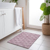 Piper Looms Chantille Damask ACN1856 Pink Machine Washable Area Rug Scatter Lifestyle Image Feature