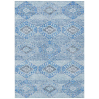 Piper Looms Chantille Aztec ACN1857 Blue Machine Washable Area Rug main image