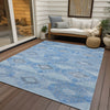 Piper Looms Chantille Aztec ACN1857 Blue Machine Washable Area Rug Outdoor Lifestyle Image Feature