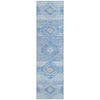 Piper Looms Chantille Aztec ACN1857 Blue Machine Washable Area Rug Runner Main Image