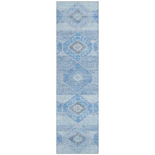 Piper Looms Chantille Aztec ACN1857 Blue Machine Washable Area Rug Runner Main Image