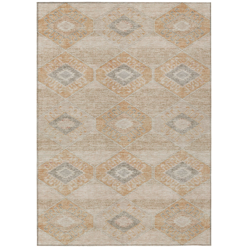 Piper Looms Chantille Aztec ACN1857 Copper Machine Washable Area Rug main image