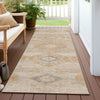 Piper Looms Chantille Aztec ACN1857 Copper Machine Washable Area Rug Runner Outdoor Lifestyle Image Feature