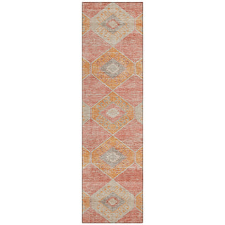 Piper Looms Chantille Aztec ACN1857 Coral Machine Washable Area Rug Runner Main Image